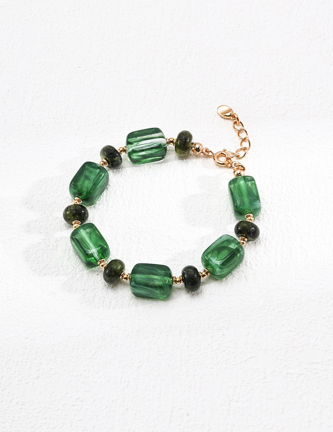 Sterling Silver Vintage Resin Stone Bracelet