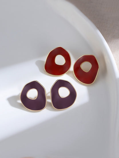 Glaze drip earrings