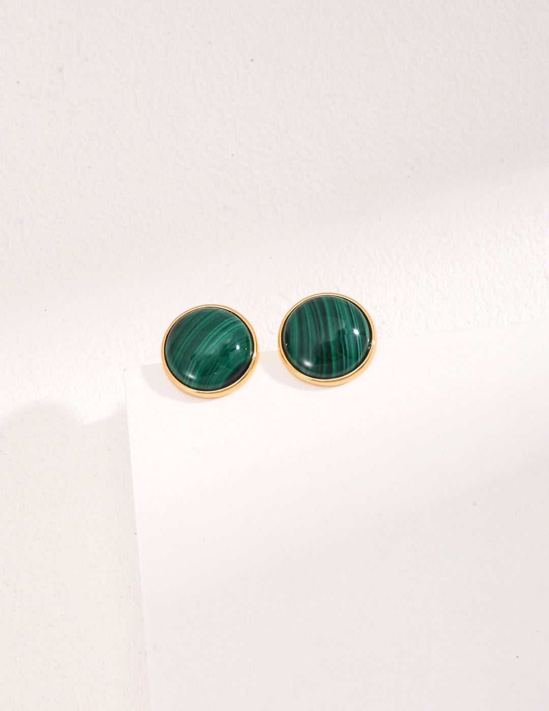 Exquisite malachite earrings