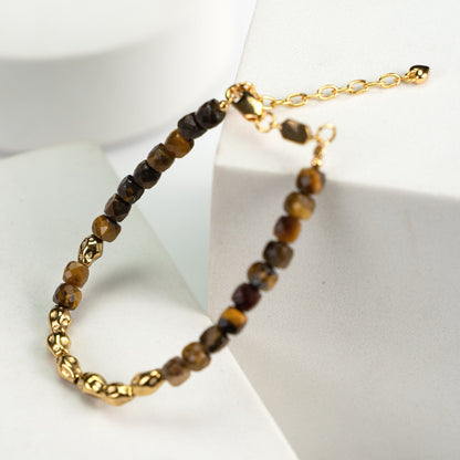 Sunset Caramel Tiger Eye Bracelet