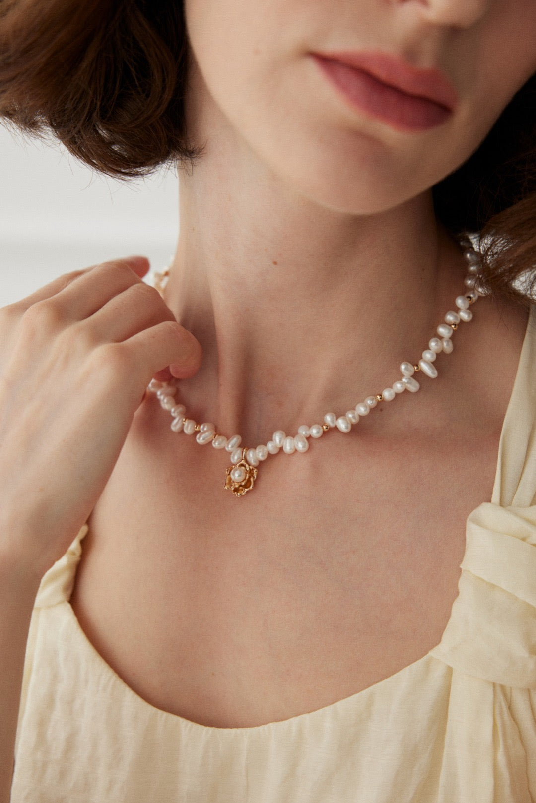 Hot item | Camellia pearl necklace