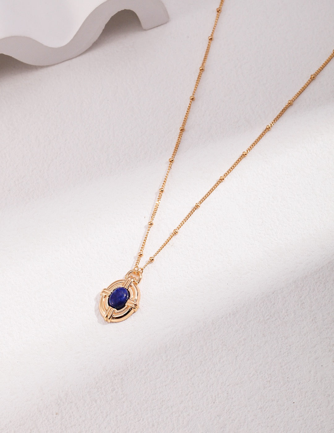 Sterling silver lapis lazuli necklace