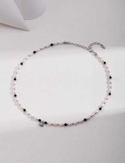 Sterling silver pearl necklace