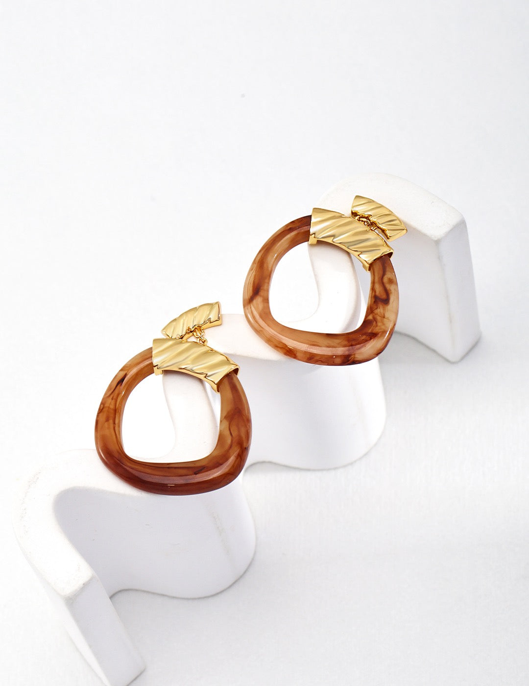 The unique modern ethnic resin earrings