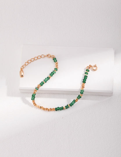 Emerald Sterling Silver Bracelet