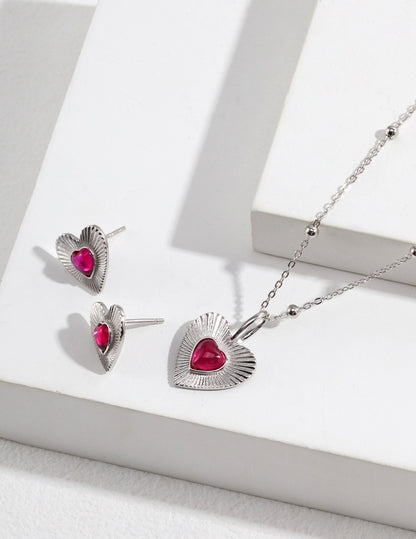 Sterling Silver Heart Necklace