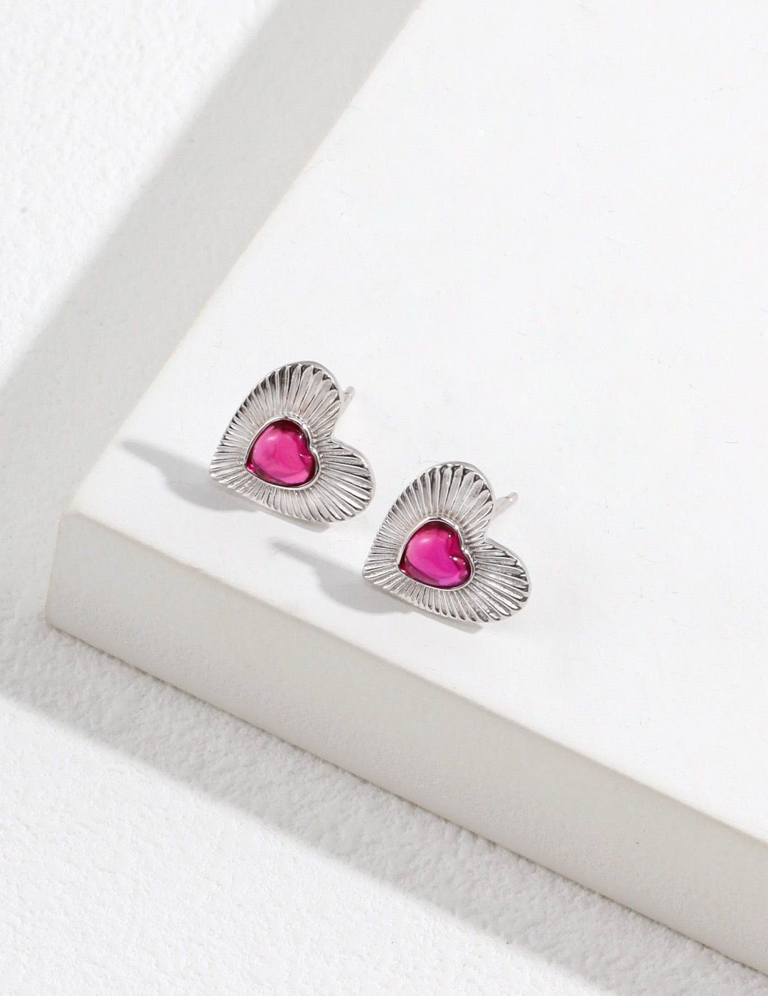 Sterling Silver Heart Earrings