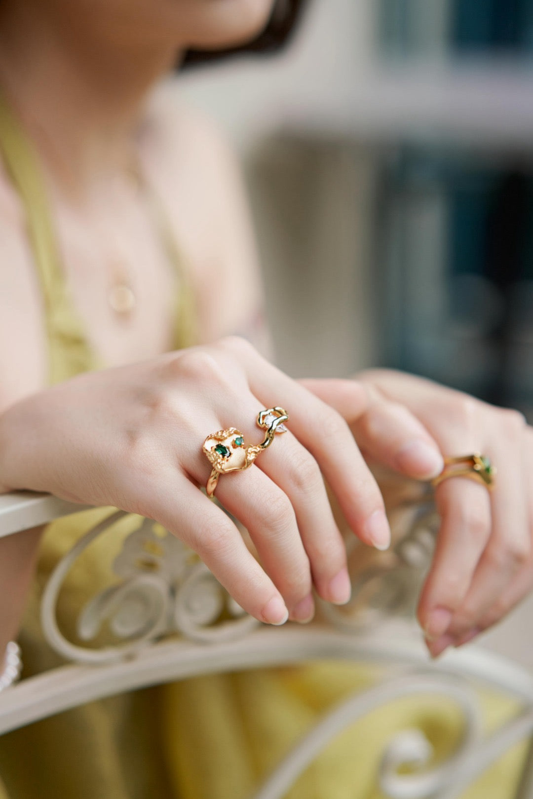 Sterling silver zircon ring