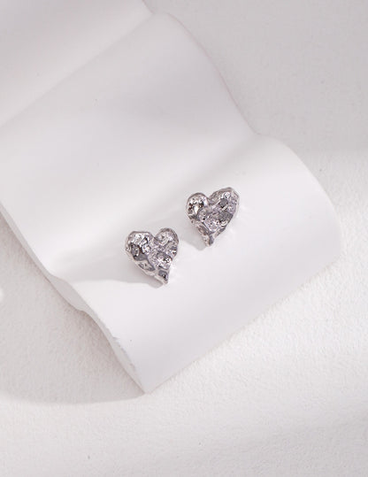 Sterling Silver Heart Earrings