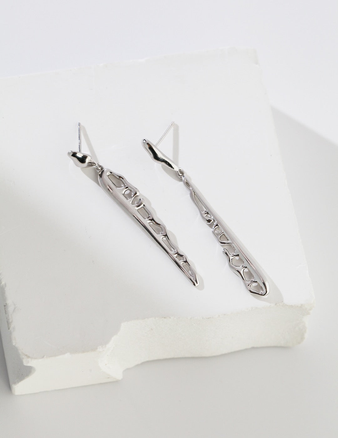 Sterling silver AB earrings