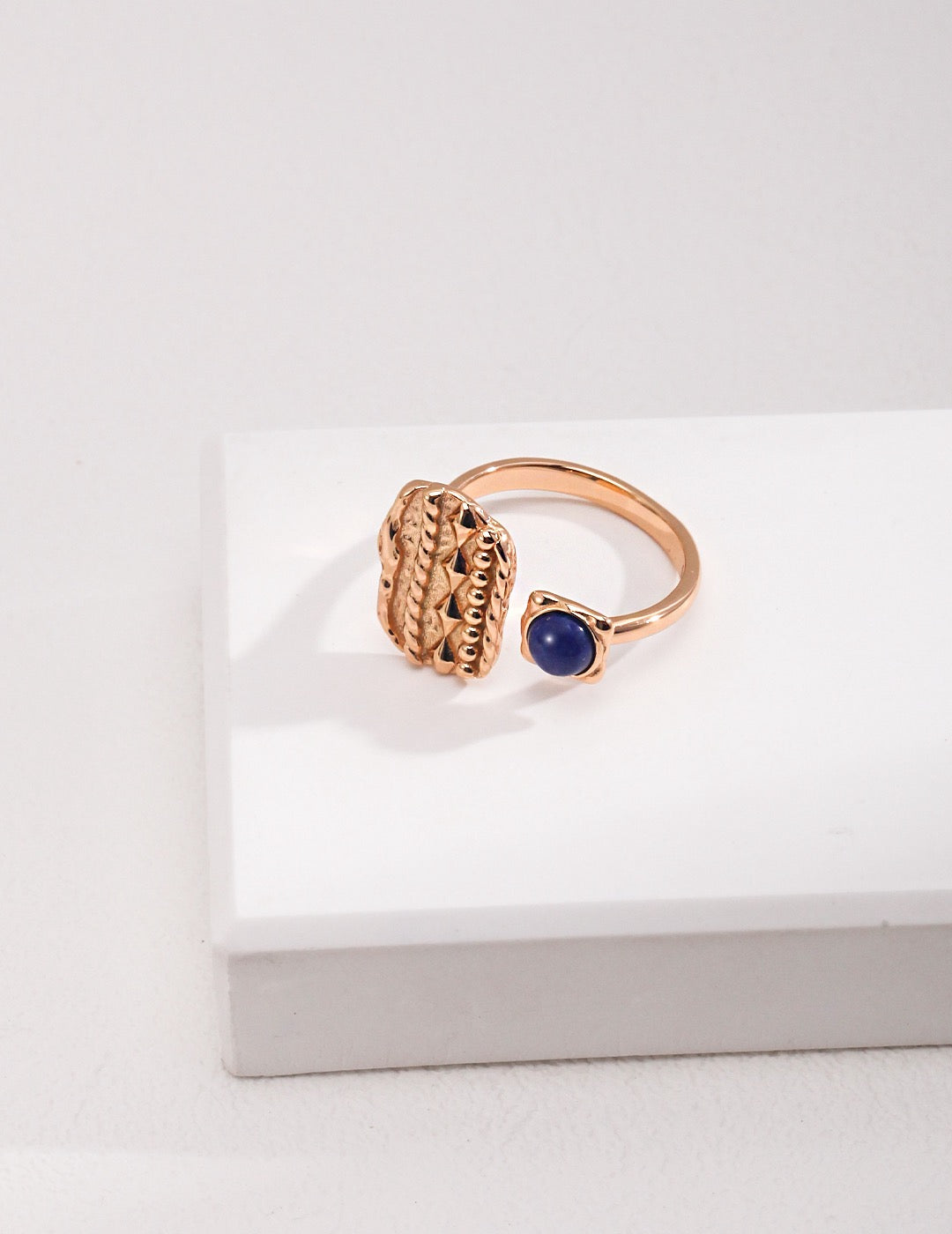 Sterling silver lapis lazuli ring