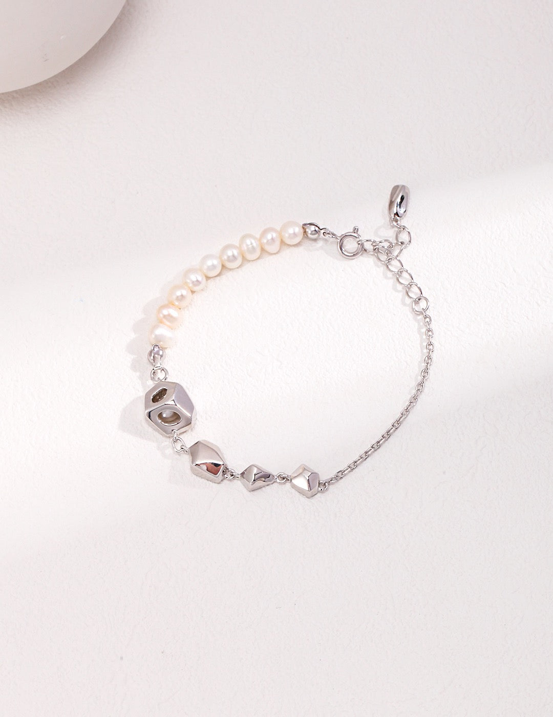 Sterling Silver Pearl Bracelet