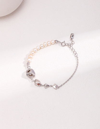 Sterling Silver Pearl Bracelet