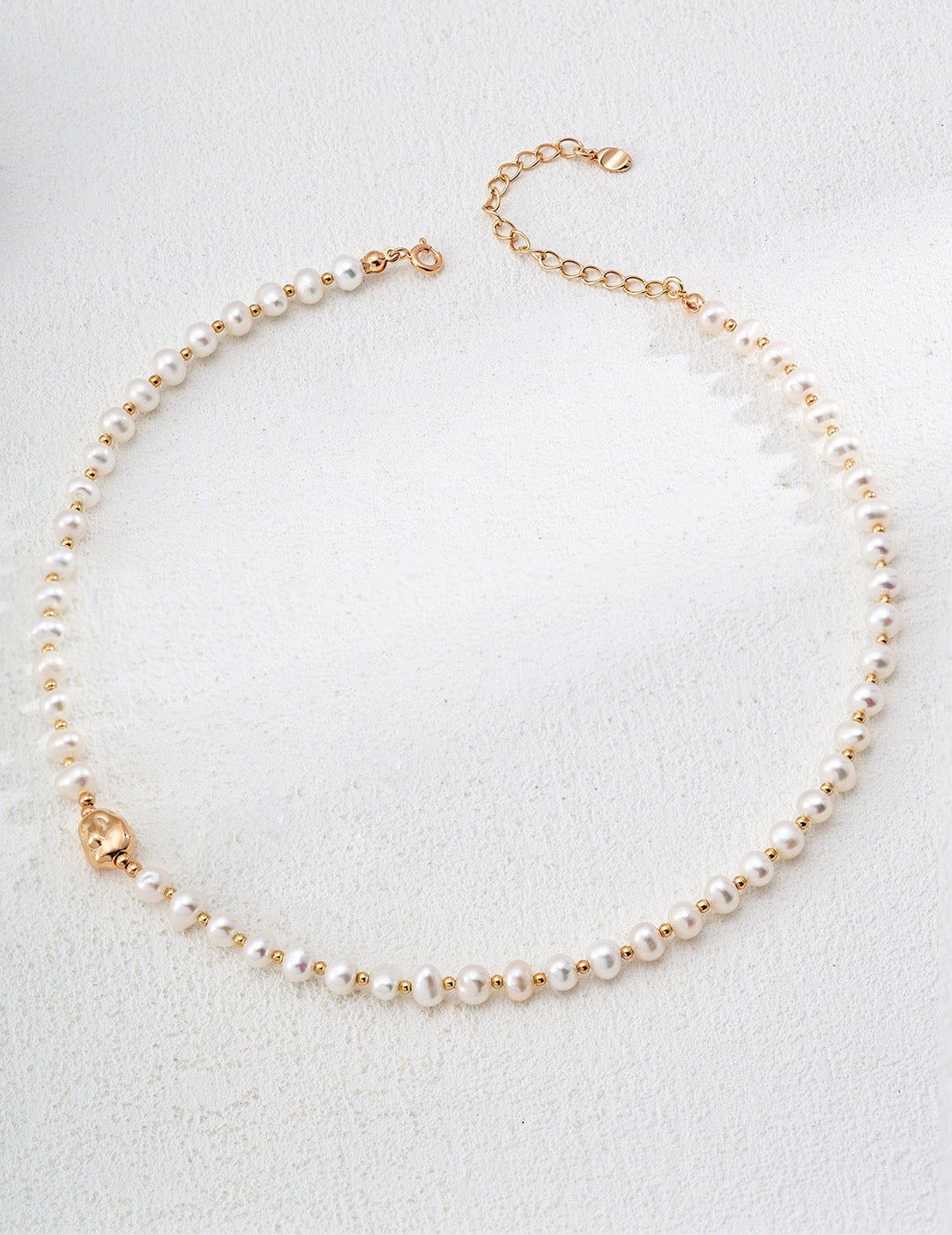 S925 Silver Simple Natural Pearl Necklace