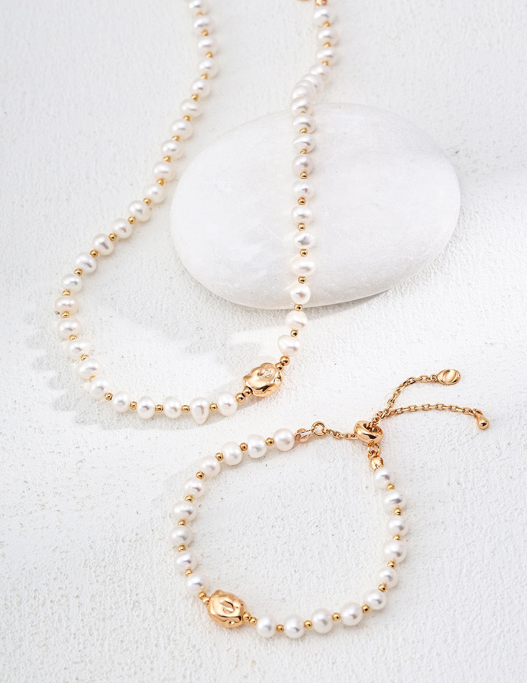 S925 Silver Simple Natural Pearl Necklace