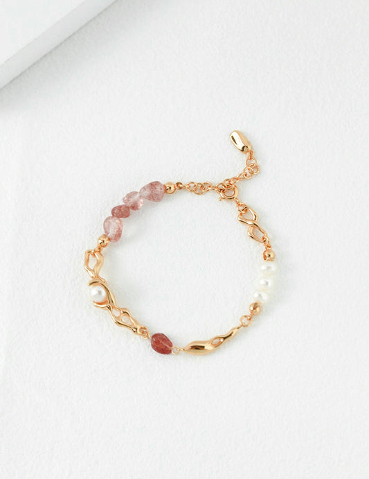 Sterling silver pearl bracelet