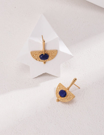 Sterling silver lapis lazuli earrings